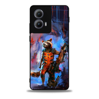rocket racoon guardians of the galaxy Motorola Moto Edge Case