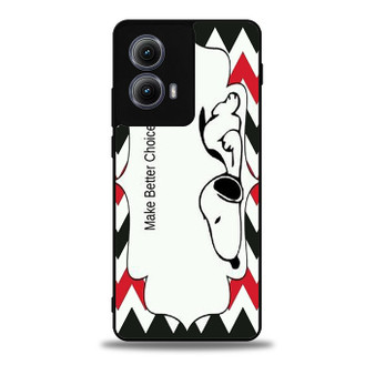 Snoopy Make Better Choice Motorola Moto Edge Case