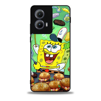 Spongebob Craby Patty Motorola Moto Edge Case