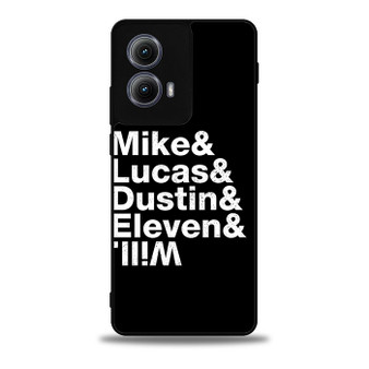 Stranger Things Mike Lucas Dustin Eleven Will Motorola Moto Edge Case