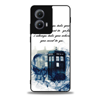 Tardis doctor who Quotes Motorola Moto Edge Case