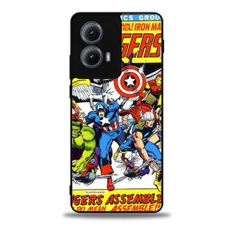 The Avengers Comic Marvel Motorola Moto Edge Case