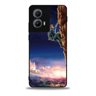 The Legend of Zelda Breath of the Wild Climbing Motorola Moto Edge Case