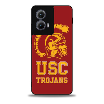 Usc Trojans logo on red Motorola Moto Edge Case