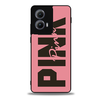 Victorias Secret Pink 3 Motorola Moto Edge Case