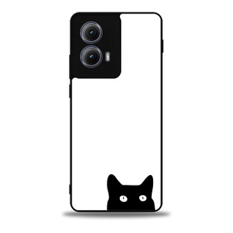 Watching black cat Motorola Moto Edge Case