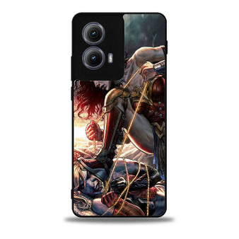 Wonder Woman VS Harley Quinn Motorola Moto Edge Case