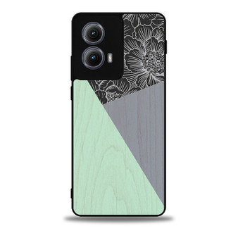 Wood Floral 1 Motorola Moto Edge Case
