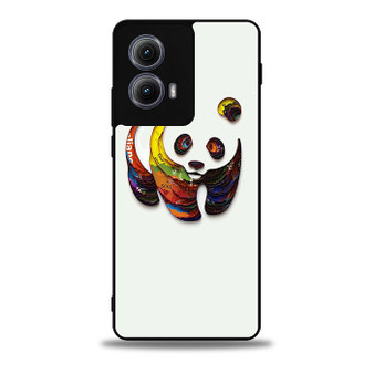 WWF Panda Colour Pattern Motorola Moto Edge Case