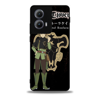 Black Clover Finral Roulacase Motorola Moto Edge Case