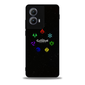 Genshin Impact Elements Motorola Moto Edge Case