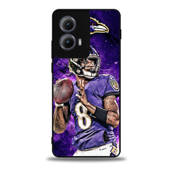 Baltimore Ravens Lamar Jackson Motorola Moto Edge Case