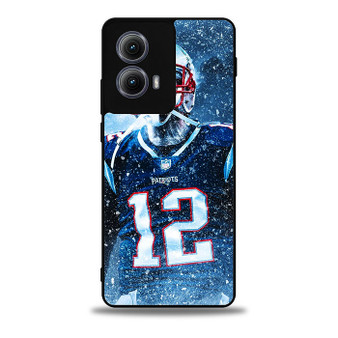 New England Patriots Tom Brady Motorola Moto Edge Case