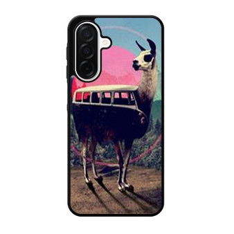 llama retro bus Samsung Galaxy A26 5G Case