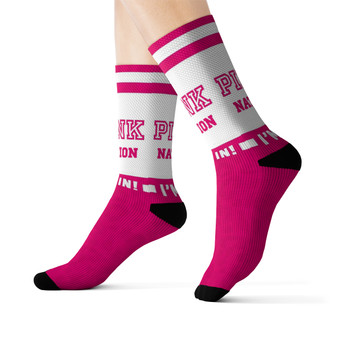 Pink Victoria Secret Pink Nation unisex adult socks
