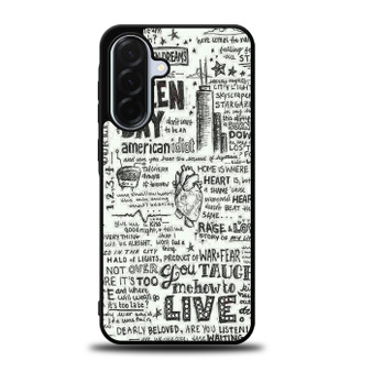 Green Day Lyrics Samsung Galaxy A36 5G Case