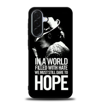 Michael Jackson Quotes Samsung Galaxy A36 5G Case