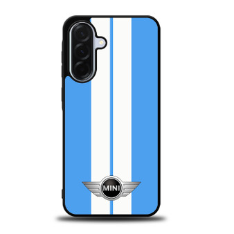 Mini Cooper Light Blue Samsung Galaxy A36 5G Case