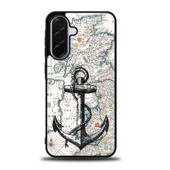 Nautica map and anchor Samsung Galaxy A36 5G Case