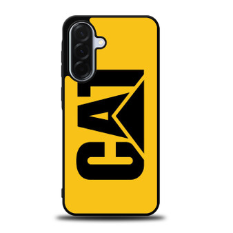 yellow caterpillar logo Samsung Galaxy A36 5G Case
