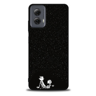 Calvin and Hobbes Under The Night Sky Motorola Moto G Power Case