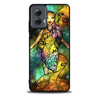 disney pocahontas stained glass Motorola Moto G Power Case