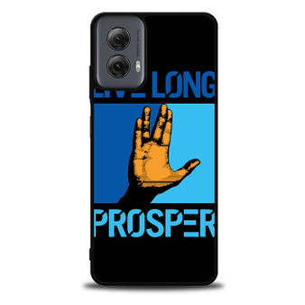 Live Long Prosper hand star trek Motorola Moto G Power Case