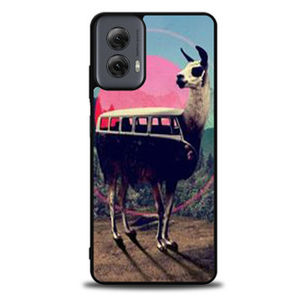 llama retro bus Motorola Moto G Power Case