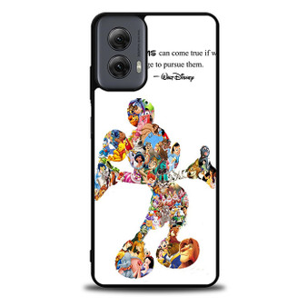 Mickey Mouse Character Montage Motorola Moto G Power Case