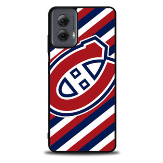 Montreal Canadiens Strips Motorola Moto G Power Case