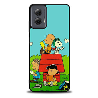 Snoopy Reading Motorola Moto G Power Case