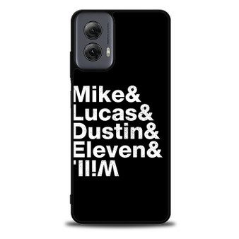 Stranger Things Mike Lucas Dustin Eleven Will Motorola Moto G Power Case