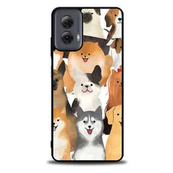 Cute Dogs Collage Motorola Moto G Power Case