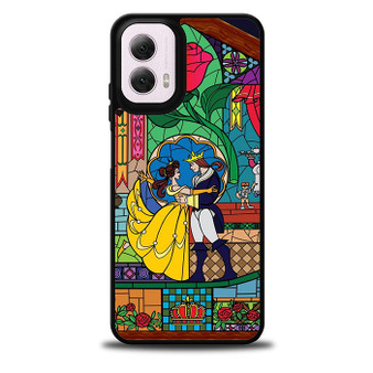 belle and beast prince stained glass Motorola Moto G 5G 2024/ Moto G 5G 2025 Case