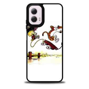Calvin and Hobbes Playing Together Motorola Moto G 5G 2024/ Moto G 5G 2025 Case