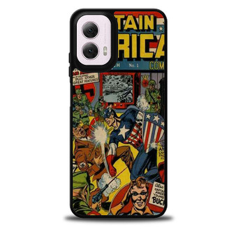 Comic Cover Captain America Motorola Moto G 5G 2024/ Moto G 5G 2025 Case