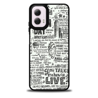 Green Day Lyrics Motorola Moto G 5G 2024/ Moto G 5G 2025 Case