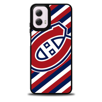 Montreal Canadiens Strips Motorola Moto G 5G 2024/ Moto G 5G 2025 Case