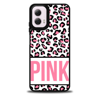 Pink Custom Leopard Motorola Moto G 5G 2024/ Moto G 5G 2025 Case