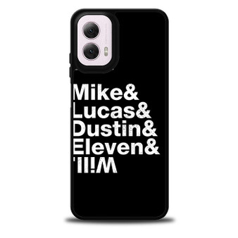 Stranger Things Mike Lucas Dustin Eleven Will Motorola Moto G 5G 2024/ Moto G 5G 2025 Case