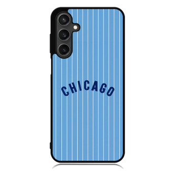 Chicago cubs jersey pattern Samsung Galaxy A55 Case
