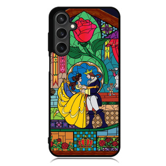 belle and beast prince stained glass Samsung Galaxy A55 Case