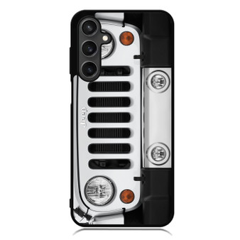 Jeep Wrangler White Samsung Galaxy A55 Case