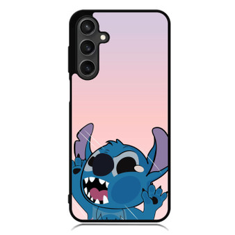 Stitch Funny Hitting Glass Samsung Galaxy A55 Case