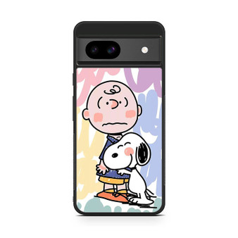Charlie And Snoopy Hugging Google Pixel 8a Case