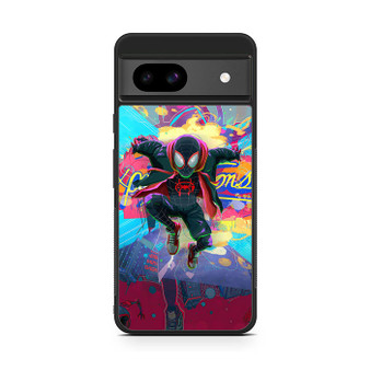 Spiderman Across the Spider Verse Miles Morales in Gravity Google Pixel 8a Case