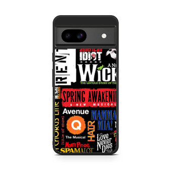 brodway musical collage Google Pixel 8a Case