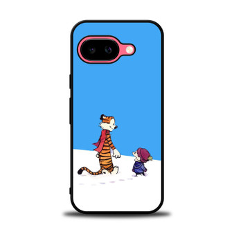 Calvin and Hobbes Wanna Make Snowman Google Pixel 9a Case