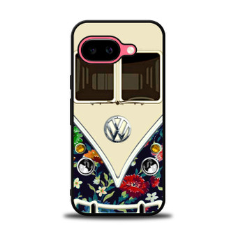 old floral vw retro bus Google Pixel 9a Case