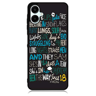 Ed Sheeran Quotes 3 Samsung Galaxy A06 Case